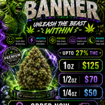 ⚡ Bruce Banner – Premium Potent Hybrid | Heavy-Hitting Batch ⚡