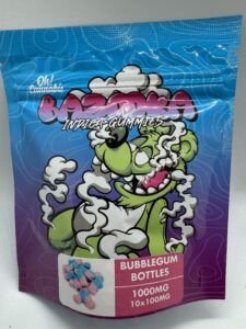 BAZOOKA - BUBBLEGUM BOTTLES 1000MG - INDICA ONLY