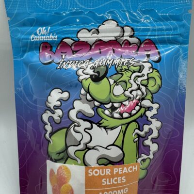BAZOOKA - SOUR PEACH SLICES 1000MG - INDICA ONLY