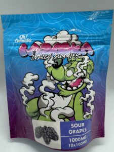 BAZOOKA - SOUR GRAPE 1000MG - INDICA ONLY