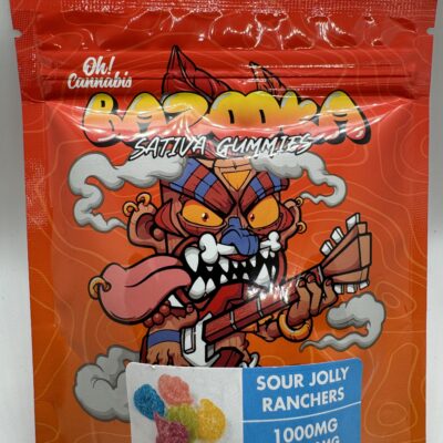 BAZOOKA - SOUR JOLLY RANCHERS 1000MG - INDICA / SATIVA