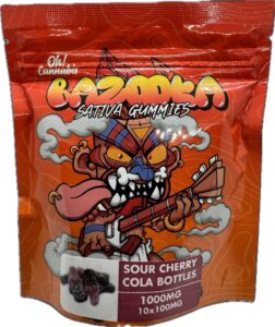 BAZOOKA - SOUR CHERRY COLA BOTTLES 1000MG - INDICA / SATIVA