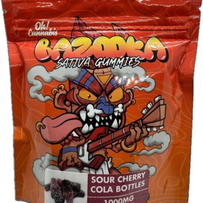 BAZOOKA - SOUR CHERRY COLA BOTTLES 1000MG - INDICA / SATIVA