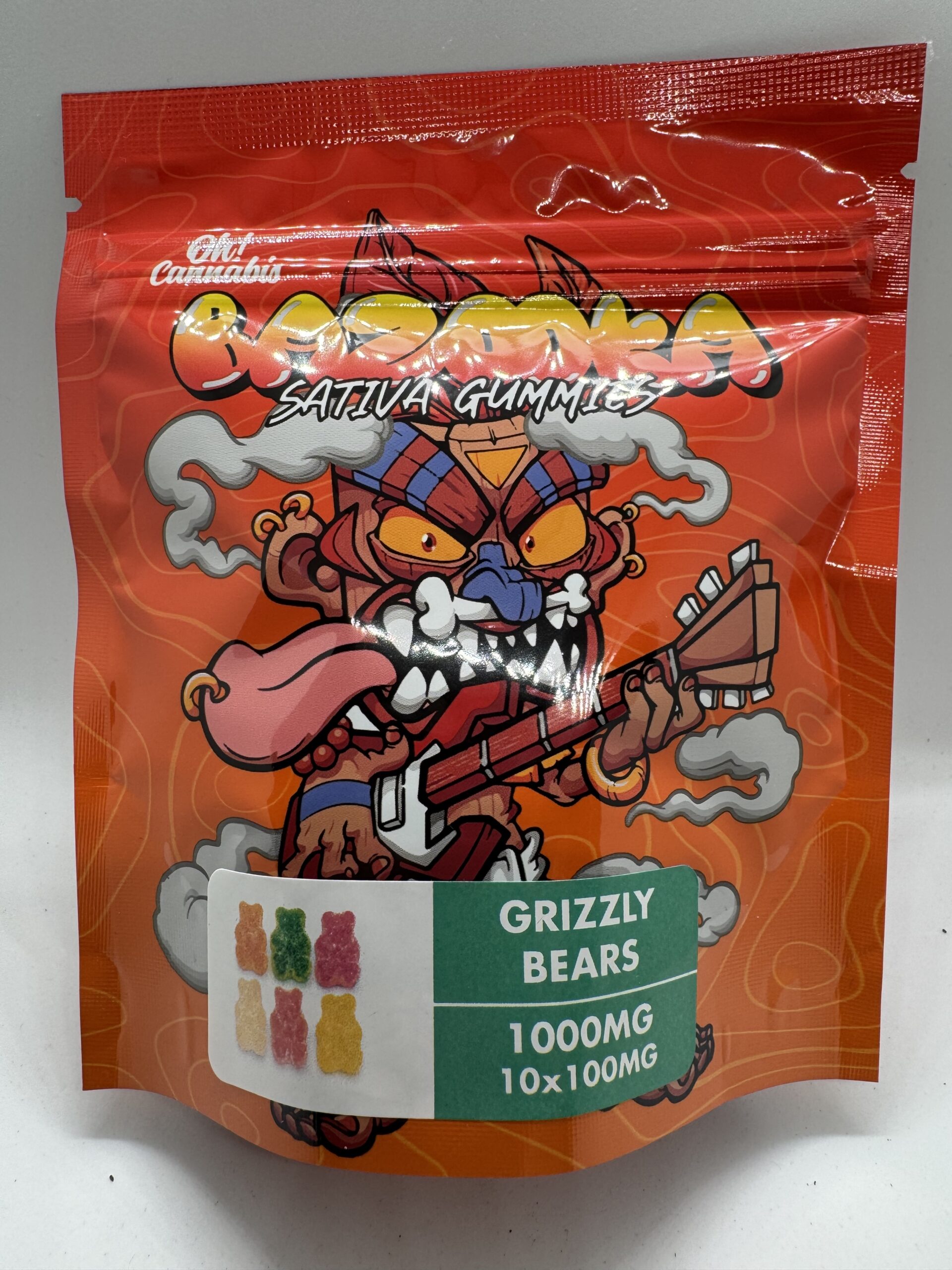 BAZOOKA - GRIZZLY BEARS 1000MG - SATIVA ONLY