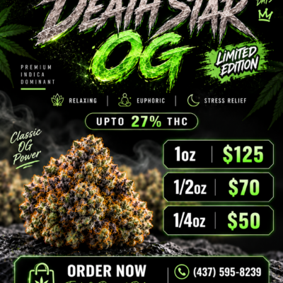☠️ Death Star OG - Limited Edition | 27% THC | Now Only $125 Oz ☠️