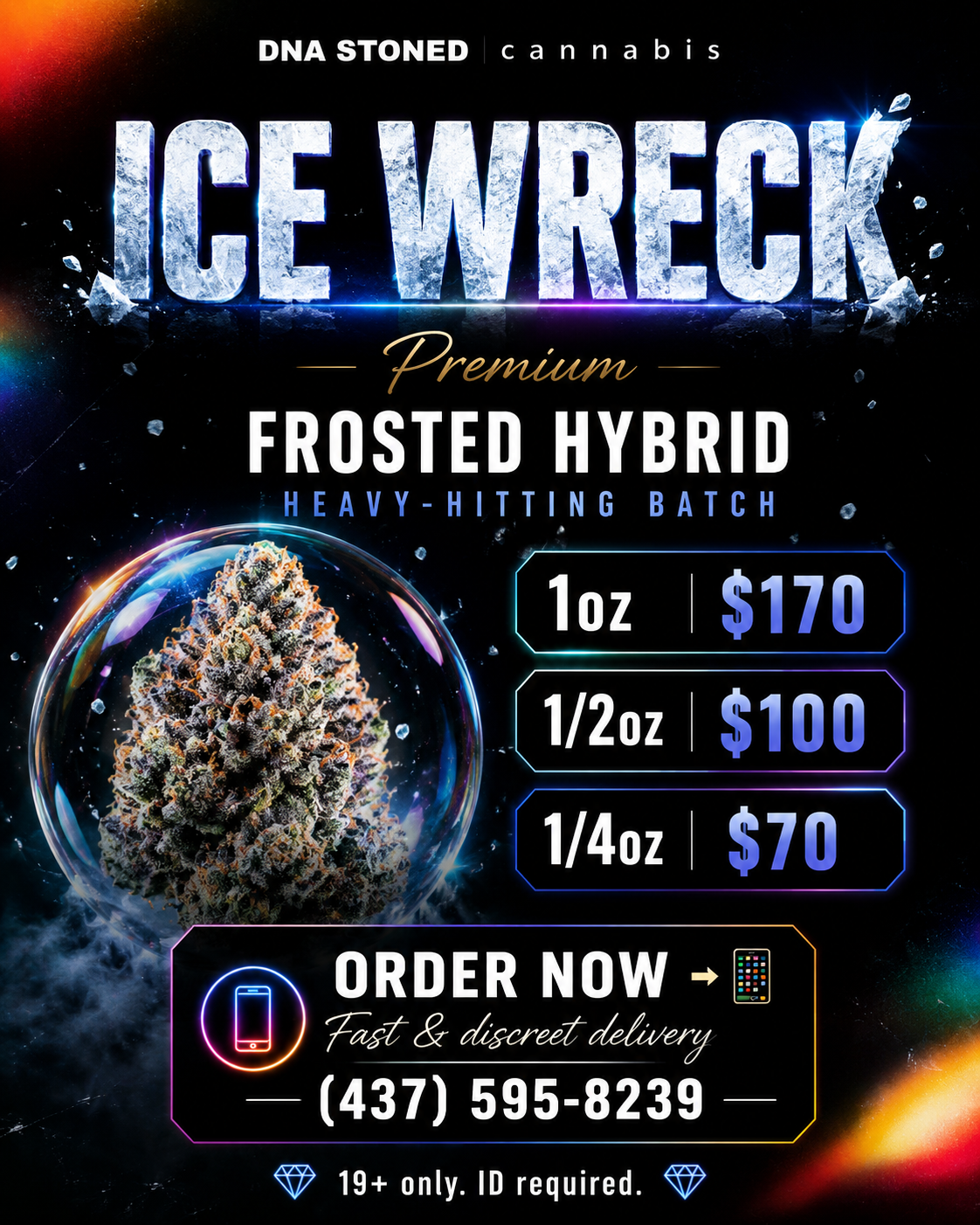 ❄️ Ice Wreck – Premium Frosted Hybrid | Heavy-Hitting Batch ❄️