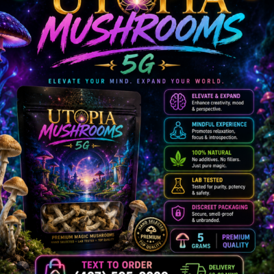 Utopia Mushrooms 5G 🍄✨ Magic. Mindful. Elevated.