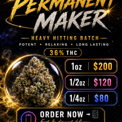 💎 Permanent Maker – Heavy Hitting Batch | 36% THC | Now Only $200/Oz