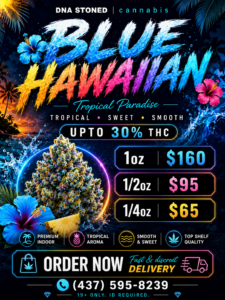 🏖️ Blue Hawaiian - Top Shelf Flower | Upto 30%THC | Now Only $160 Oz