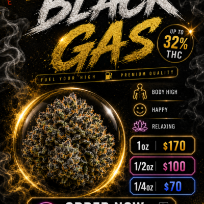 ⛽️ Black Gas - Fuel Your High | Upto 32% THC | Now Only $170 OZ