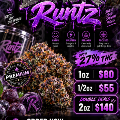 🖤 Black RuntZ - Limited Batch | 27% THC | Double Deals: $140 for 2OZ