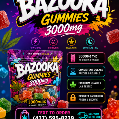 🍭 Bazooka 3000MG THC - Available in Indica and Sativa - 1 Bag $50 - 2 Bag $90 🍭
