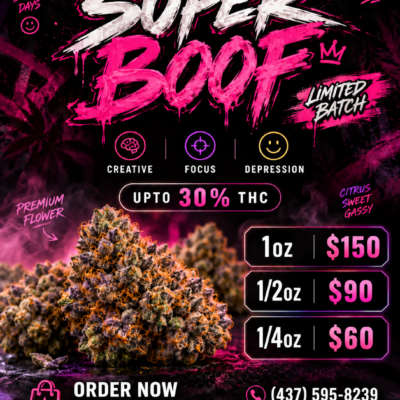 🎄 Super BooF - Hybrid Strain | Upto 31% THC | Special Price: $150 Oz!!