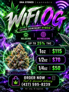 🛜 Wifi OG - Sativa Dominant Hybrid | Upto 25% THC | Special Price $115Oz